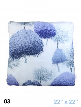 INKY TREES PRINT CUSHION & FILLER